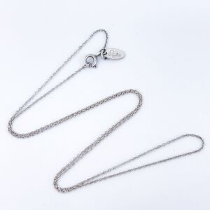 Vintage Nashelle Sterling Silver 925 0.8mm Cable Chain Necklace 19”